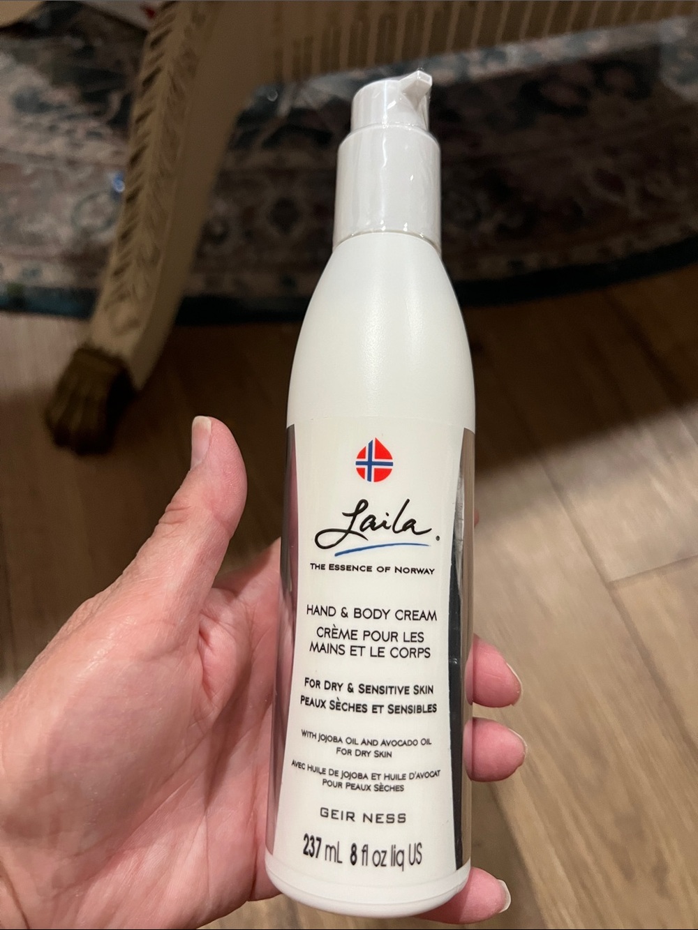 Laila Hand & Body Cream - White Bottle